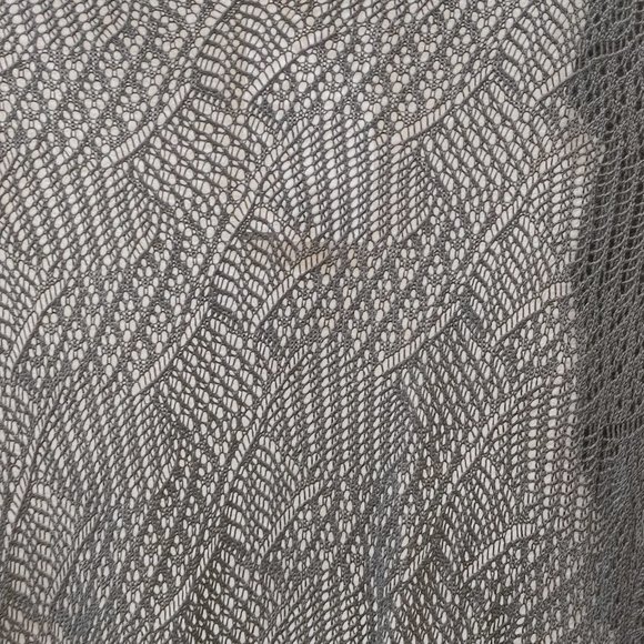 BEBE pointelle ruffled sweater NWT size L - Picture 6 of 6